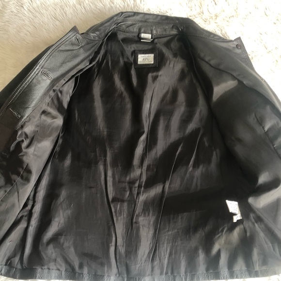 RTG chemise style leather & suede coat size 11 - Picture 7 of 11